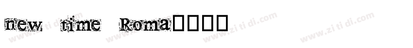 new time Roma字体转换